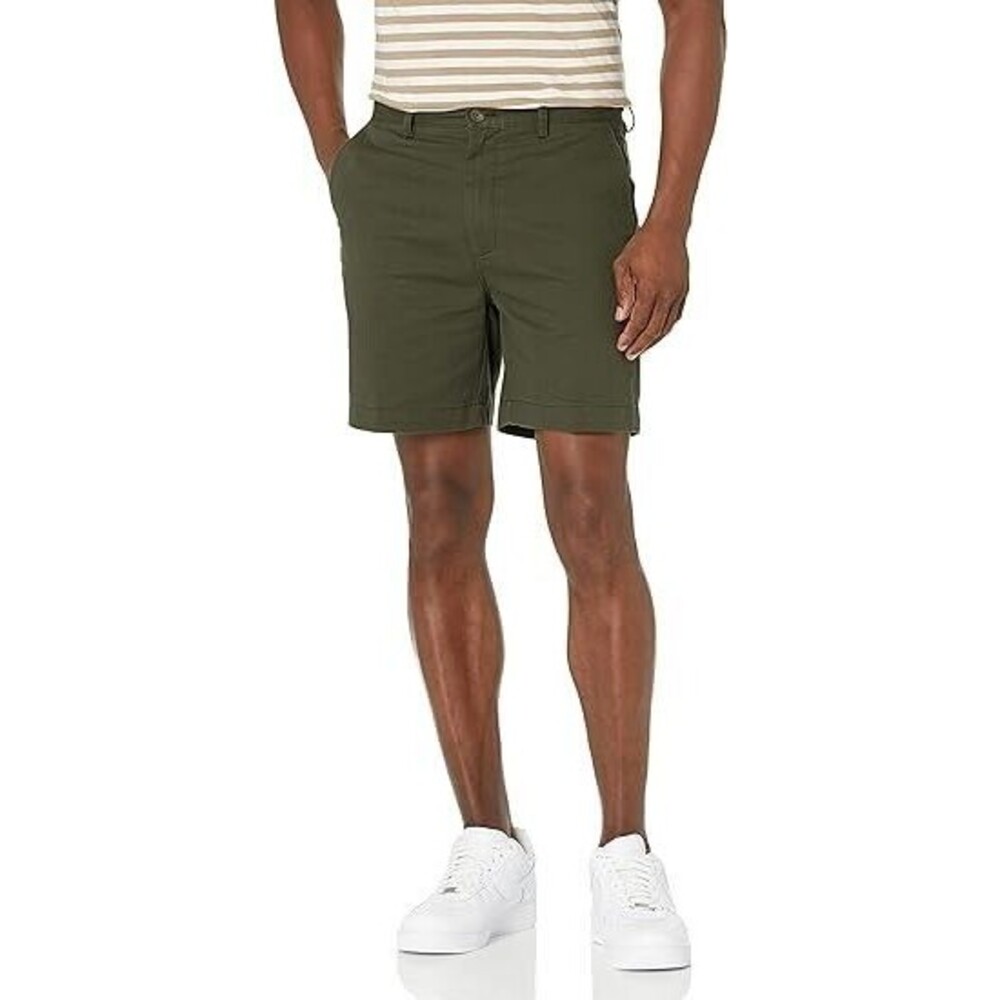 Amazon Essentials Men's Classic-fit  Shorts Pants  Olive Green  Size 40